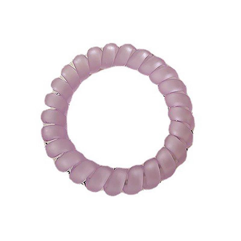 Frosted Jelly Ponytail Hair Band – Korean Style Solid Color Hair Accessories