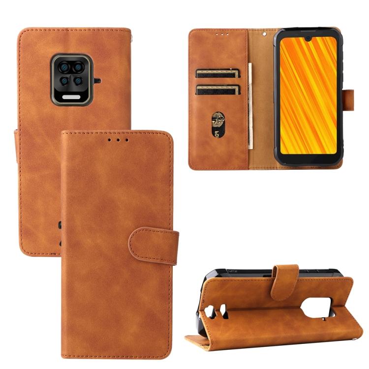 For Doogee S59 / S59 Pro Solid Color Skin Feel Magnetic Buckle Horizontal Flip Calf Texture PU Leather Case with Holder & Card Slots & Wallet