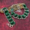 Chrome Diopside Bracelet & Necklace Jewelry Set, Beautiful Diopside Gemstone Jewelry Set For Women, Handmade Jewelry