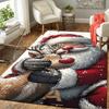 1Pc Santa Claus Reindeer Rug Office Carpet Indoor Outdoor Doormat Nonslip Soft And Comfortable Living Room Christmas Halloween Gift D91817