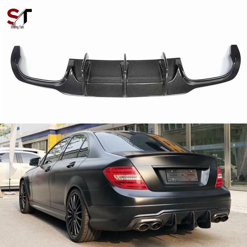 Mercedes W204 C63 AMG Carbon Fiber Rear Diffuser Body Kit.