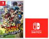 Mario Strikers Battle League Nintendo Switch Logo Design Microfiber Cloth Included -Switch