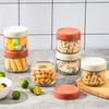 2pcs 280ml Empty Glass Cream Jar Sealable Food Jar Portable Kitchen Storage Jar Snack Storage Bottle Cosmetic Container