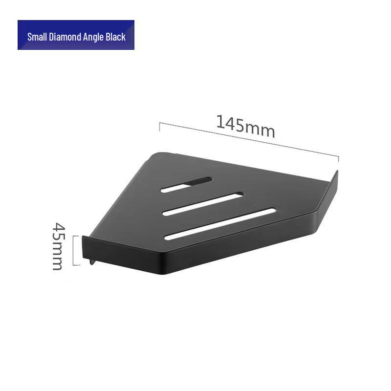 Угловая полка из нержавеющей стали 304 без сверления для настенного хранения в ванной комнате и отеле