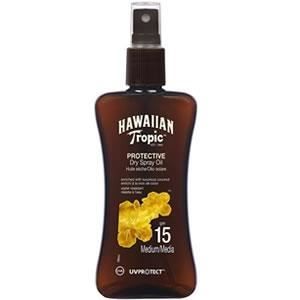 Spray Huiles Seches - Hawaïan Tropic - SPF 15 - 200ml - Waterproof - Protection Moyenne