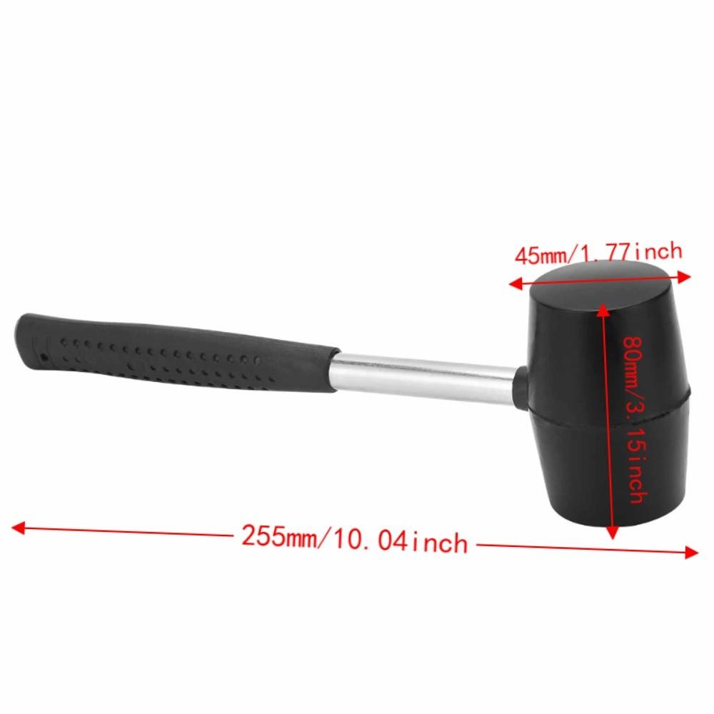 Hand Mallet Steel Handle Hammer Anti-Slip Handle Double Sided Mallet Hand Mallet Tool Woodworking
