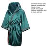 Adults Hooded Boxing Men Women Boxer Robe Breathable Knee Length Sanda Fighting Wrestle Martial