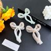 Colorful Acetate Grab Clip Korean Style Large Shark Clip Elegant Bow Hair Claw  Ladies