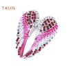 TJA Rhinestone Inlaid Angel Wing Brooch Pin Cardigan Scarf Corsage Badge Decor