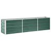 VidaXL Raised Garden Bed Galvanized Steel 240x40x45 Cm Green