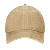 Vintage Distressed Denim 6-Panel Baseball Cap with Customizable Logo Curved Brim Ready to Ship for Unisex