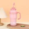 Stainless Steel Big MAC Handle Ice Bulba Cup High Appearance Level Tea Separation Thermos Cup Portable Car Handy Cup