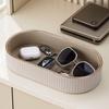 Oval Design Organizer Tray for Keys, Remotes, and Jewelry