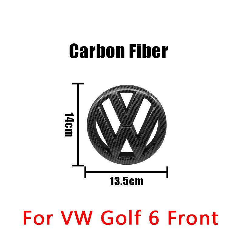 Hub Caps 1Pcs 135mm 110mm VW Golf 6 MK6 For Volkswagen Golf6 2009-2012 Car Rear Trunk Lid Front Grill Emblem Trunk Auto Badge Ac