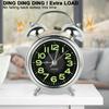Simple Table Clock Bedside Super Loud Double Bell Alarm Clock Home Decor Number Clock