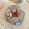 Elastic Plaid Scrunchies Sweet Exaggerated Hair Ring Fashion Large Lace Hair Tie  Party