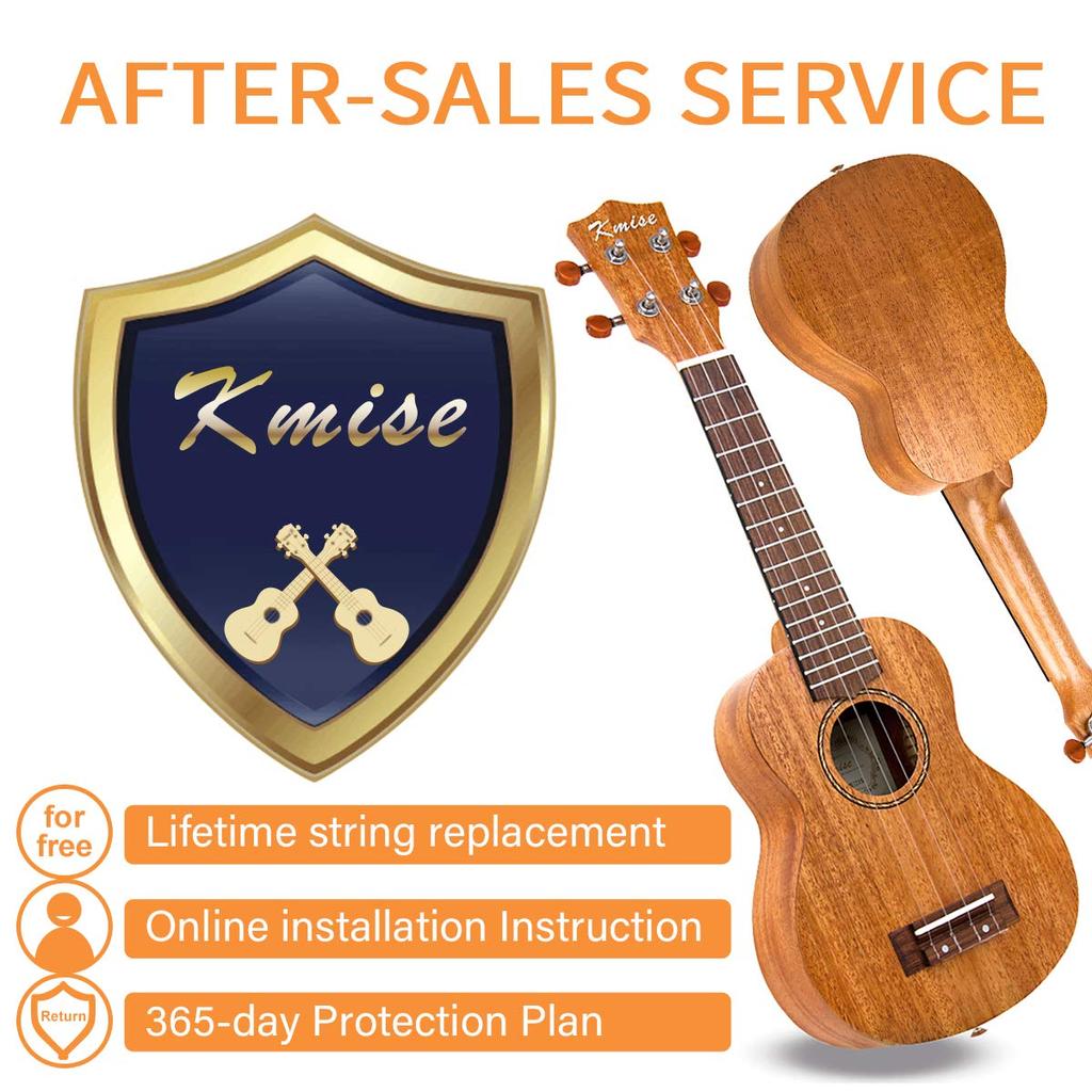 Kmise Soprano Ukulele Student Beginner Kit Ukulele for Music Lovers with Tuner and Bag - (21 Inch)
