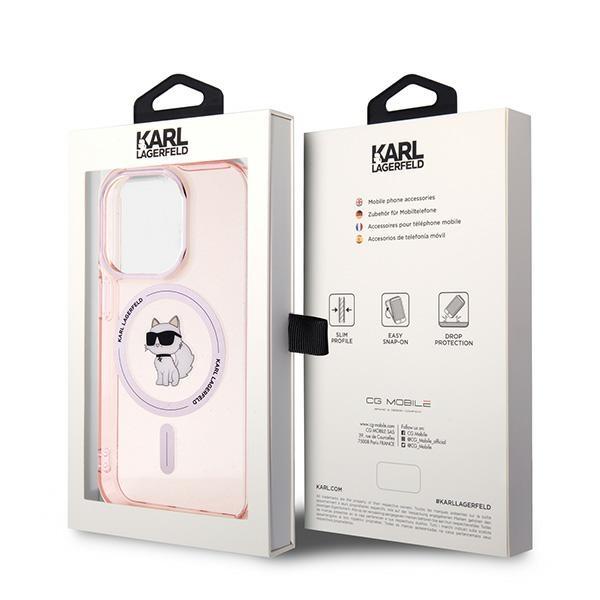 Karl Lagerfeld Klhmp14Xhfccnop Iphone 14 Pro Max 6.7 Różowy/Pink Hardcase Iml Choupette Magsafe