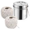 2 Rolls Cooking Twine with Stainless Steel Supplies Cord Wrapping