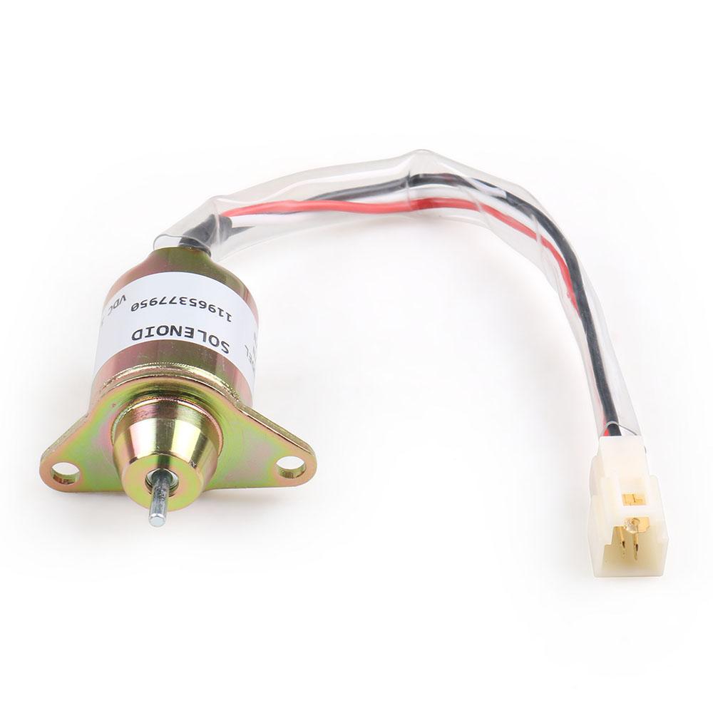 Fuel Shut Off Shutdown Solenoid 119653-77950 For Yanmar 3TNE84 3TNE88 4TNE84 Shut Off Fuel Shut Down Off Solenoid Valve