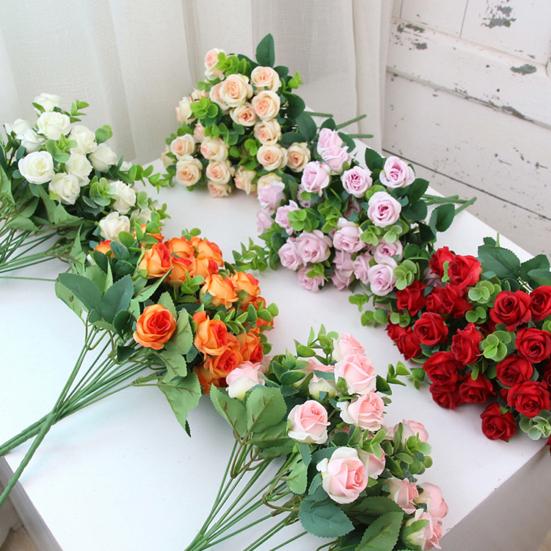 Красивый искусственный букет, реалистичный, 5 вилок, долговечный