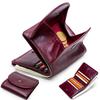 CONTACT'S Genuine Leather Women Wallet Mini Coin Purse Female Portfel Card Holder Women Wallets