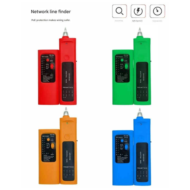 Профессиональный тестер сетевых кабелей RJ45 RJ11 с 8 режимами чувствительности и POE-детекцией для Ethernet и телефонных линий