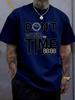 Unisex Summer Short Sleeve T Shirt Dont Waste Your Time Clock Print Casual Loose Crew Neck Streetwear Daily Wear Fashion Tops