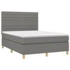 VidaXL Slat Bed Base with Mattress and LED, Upholstered Bed, Double Bed, Adult Bedroom Interior Bed, 3135510