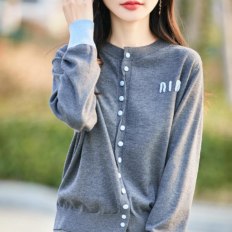 Женский легкий кардиган из 50% шерсти и 50% шелка Mulberry — универсальный трикотаж на все 4 сезона для комфорта и стиля в любое время года