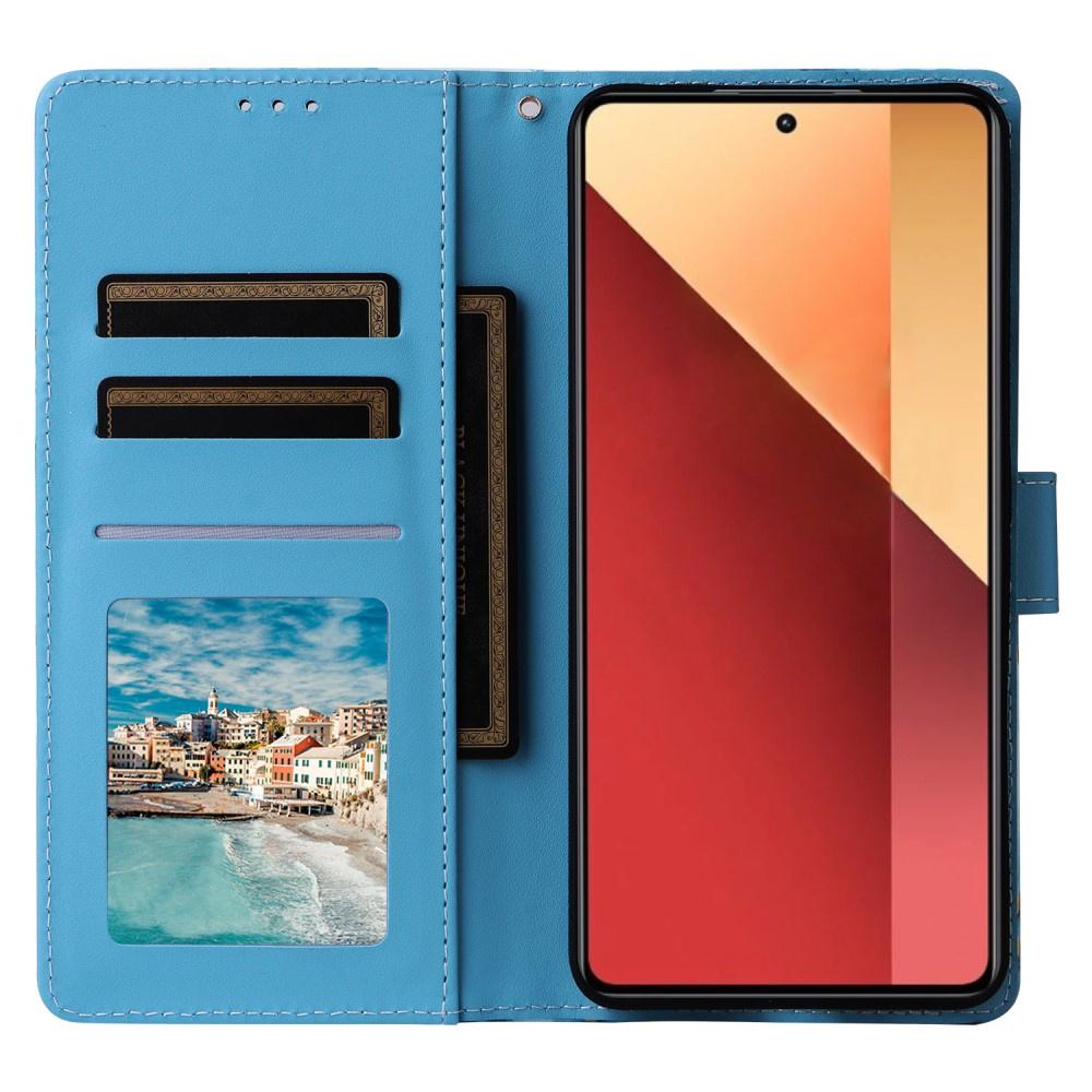 Flip Case for Xiaomi Redmi Note 13 Pro 4G / Poco M6 Pro 4G, Wallet, Marble Blue