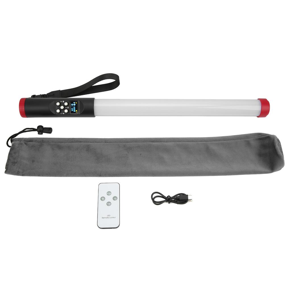 USB Rechargeable Handheld Light Wand RGB Handheld LED Video Light Wand Stick for Photography 3000‑6000K