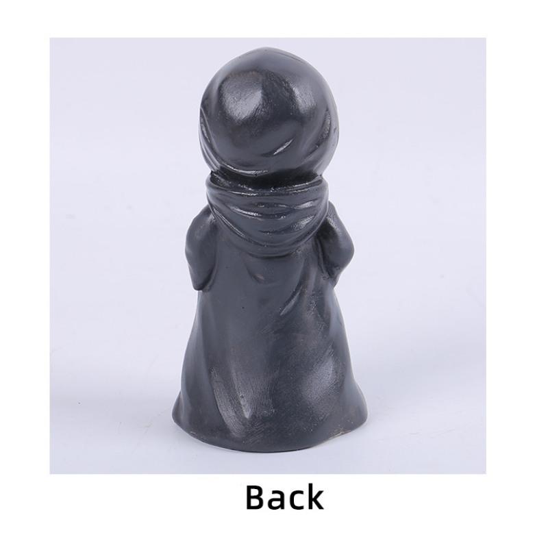 Halloween Standing Skeleton Man Ornaments Creative Halloween Horror Mask Man Resin Crafts Ornaments