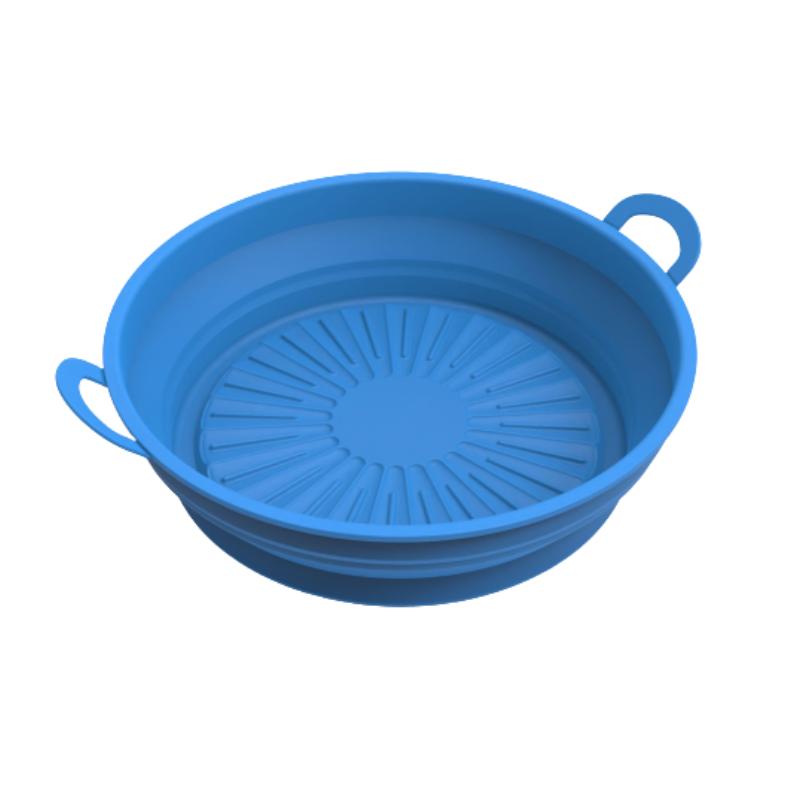 Silicone Air Fryers Oven Baking Tray Pizza Fried Chicken Airfryer Silicone Basket Reusable Airfryer Pan Liner Accessories