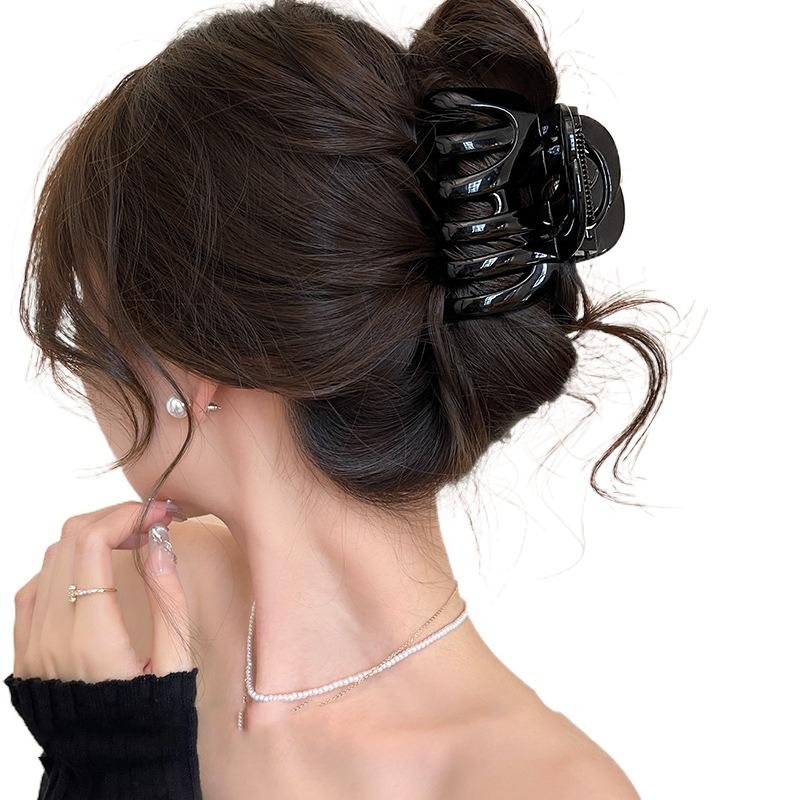Funny Pumpkin Hair Claw Large Shark Clip Simple Hair Grab Daily