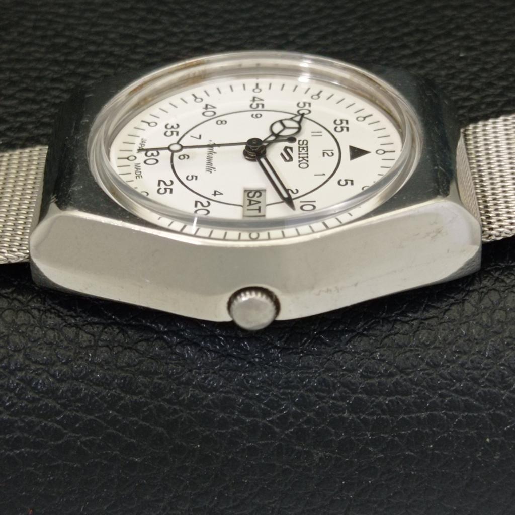 ВИНТАЖНЫЕ МУЖСКИЕ АВТОМАТИЧЕСКИЕ ЧАСЫ SEIKO 5 ЯПОНИЯ С БЕЛЫМ ЦИФЕРБЛАТОМ a701327-5