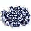 50pcs/lot Barrel Shape Rainbow Striped Resin Beads Big Hole Spacer Beads DIY Bracelet Necklace Jewelry Making Accessories