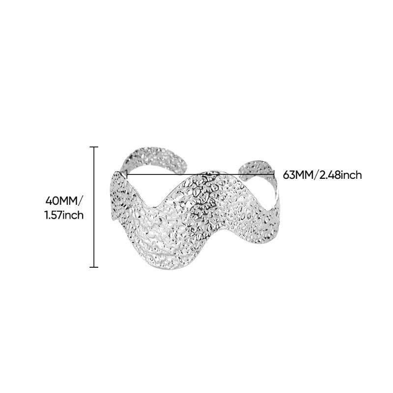 Новый простой широкий браслет из нержавеющей стали, уличный хип-хоп, преувеличенный браслет с золотым покрытием