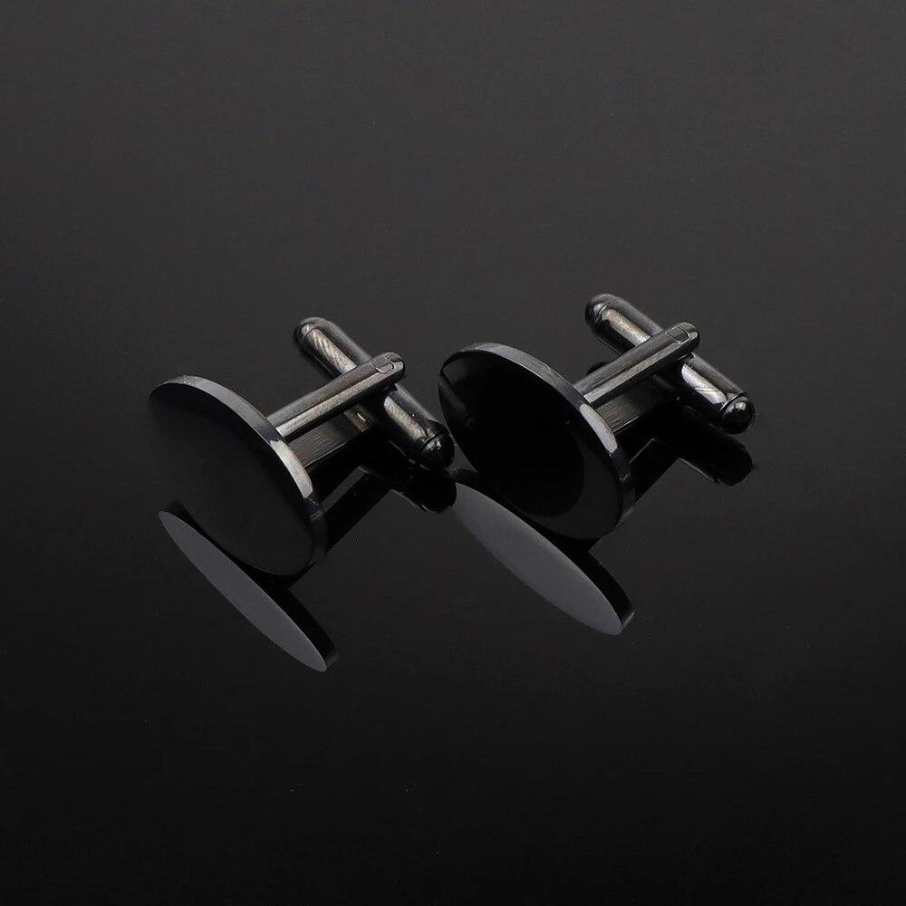 Мужские запонки, классические квадратные круглые глянцевые запонки для костюма, рубашки для свадебной вечеринки, аксессуары