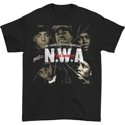 Хип-хоп исполнители NWA ГОРЯЧАЯ НОВАЯ Футболка Черная С коротким рукавом Все размеры от S до 5XL 96 Унисекс Футболка