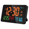 Tuya WiFi Desktop Clock Calendar Intelligent Thermometer Hygrometer with Digital LED Display