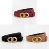 Genuine Twolayer Leather Belt For Women With Pin Buckle And Versatile Fashion Accessory