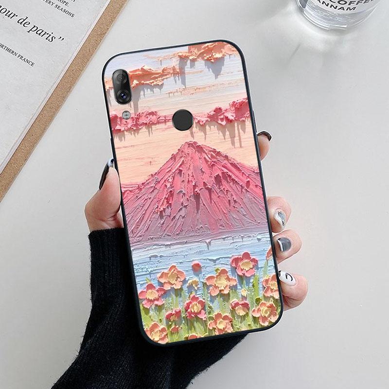 For Lenovo K5 Pro Case Flower Painted Silicone Cases For Lenovo S5 K520 / K5 Play / K5Pro L38041 Phone TPU Cover Fundas K5Play