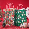 5Pcs Practical Large Capacity Portable Xmas Gift Wrapping Bags Merry Christmas Santa Claus Paper Decorations Party Favors