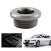Replacement Differential Drain Plug Auto Accessory with O-Rings Sealing Rings 33117525064 Metal Differential Drain Plug