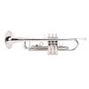 Bb Trumpet Set Silver Bright Sound Flexible Keys Brass Phosphor Copper Trumpet Set for Beginner Students