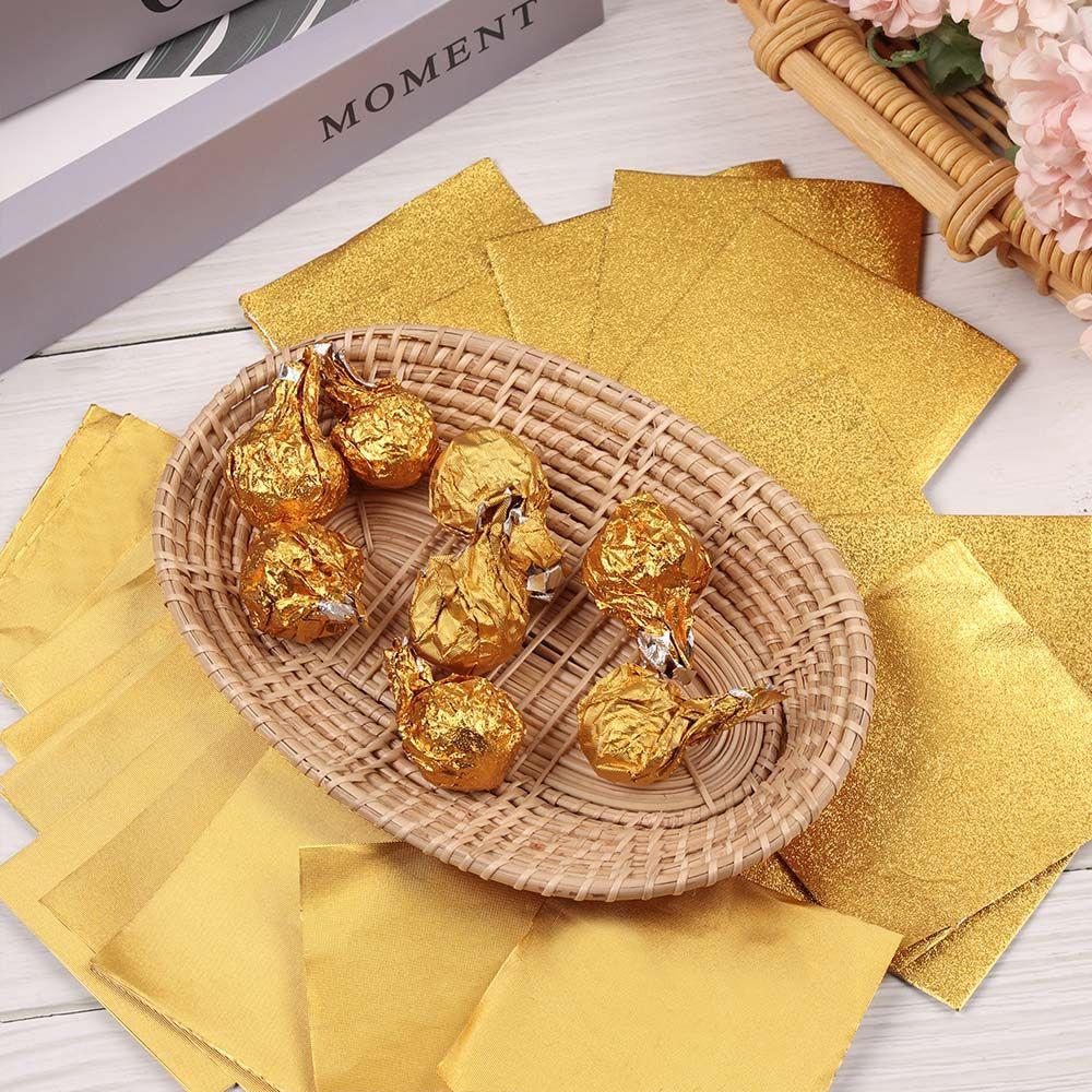 Gilded Wedding Party Supplies Baking Wrapping Paper Aluminum Foil Candy Chocolate Package Paper