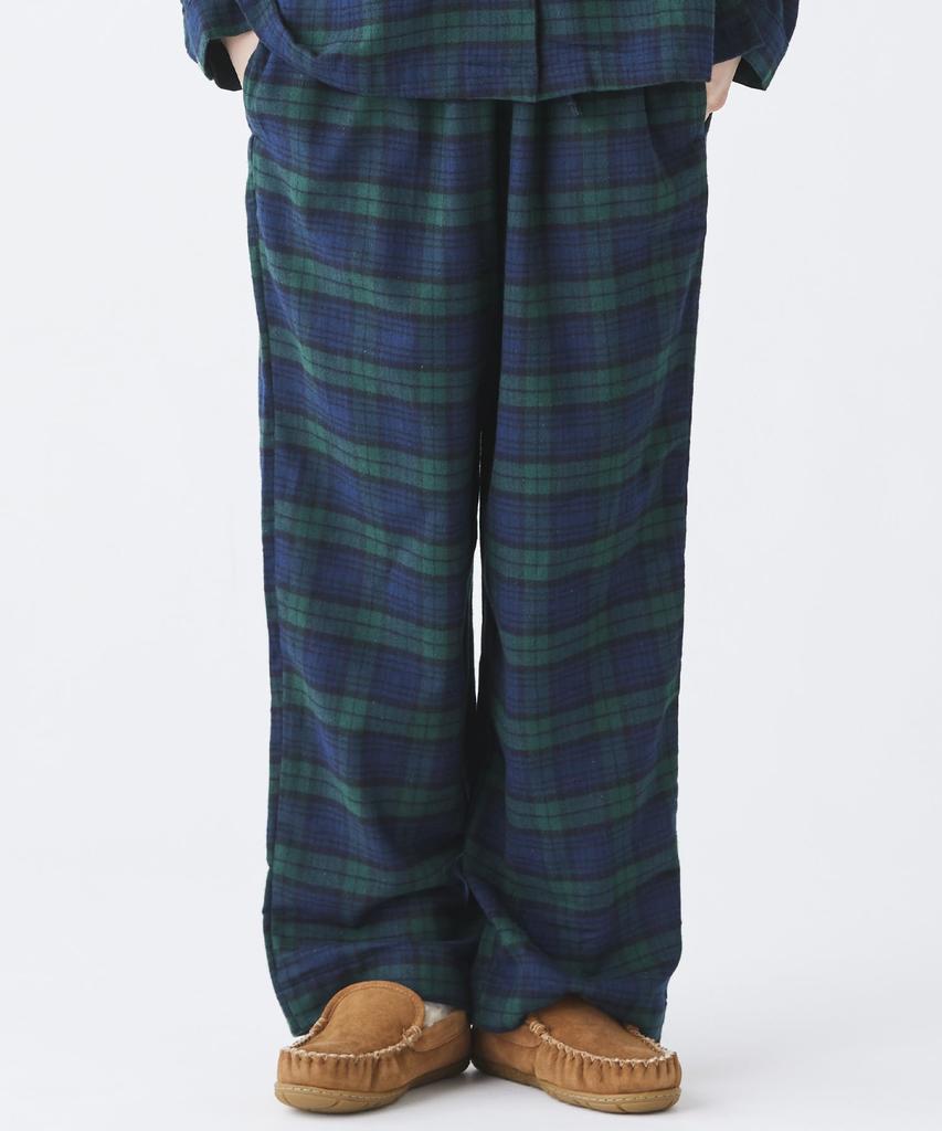 LL Bean Scotch Plaid Flannel US Indigo 1000089130 Women's Pajamas, Plaid, Fit, Petite, Medium, Tartan, Blue,