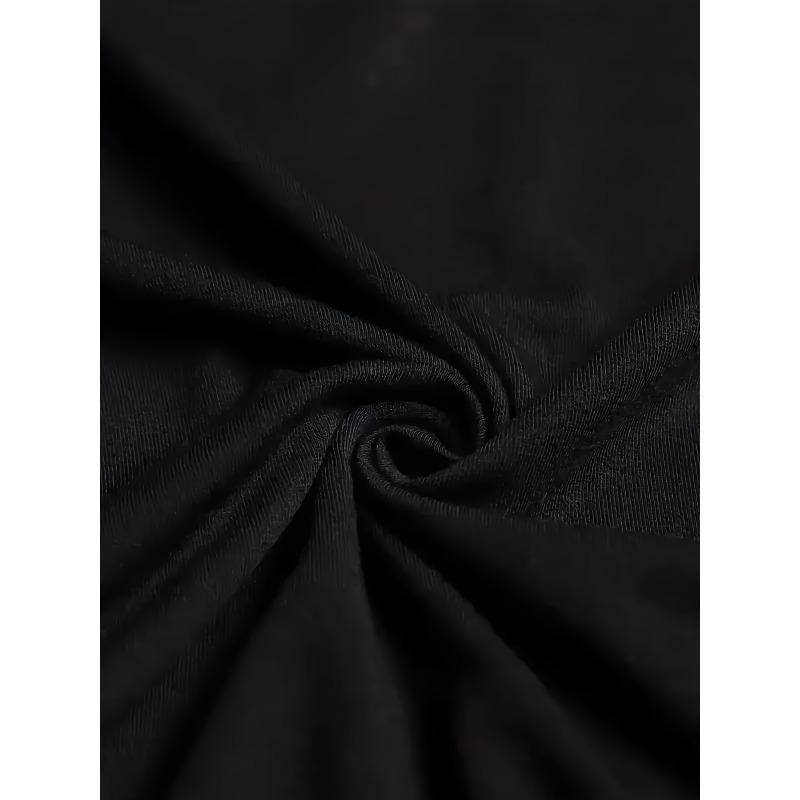 Европейские размеры Мужская забавная футболка Awareness о психическом здоровье - Черная с оранжево-розовым градиентом - Повседневная одежда, Забавный графический топ для мужчин