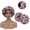 Best Selling Bonnet Satin Double Satin Lined Silk Hair Bonnet with Custom logo